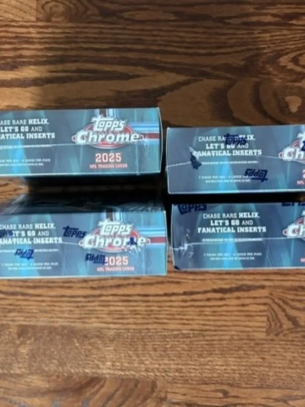 2025 TOPPS CHROME MEGA BOX NFL FOOTBALL (lot of 4) Brand New Sealed - Picture 8 of 9